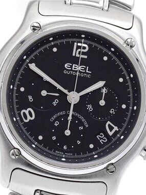 EBEL 1911 Modulor E9137240 Chronograph black Dial Automatic Men's Watch_899195